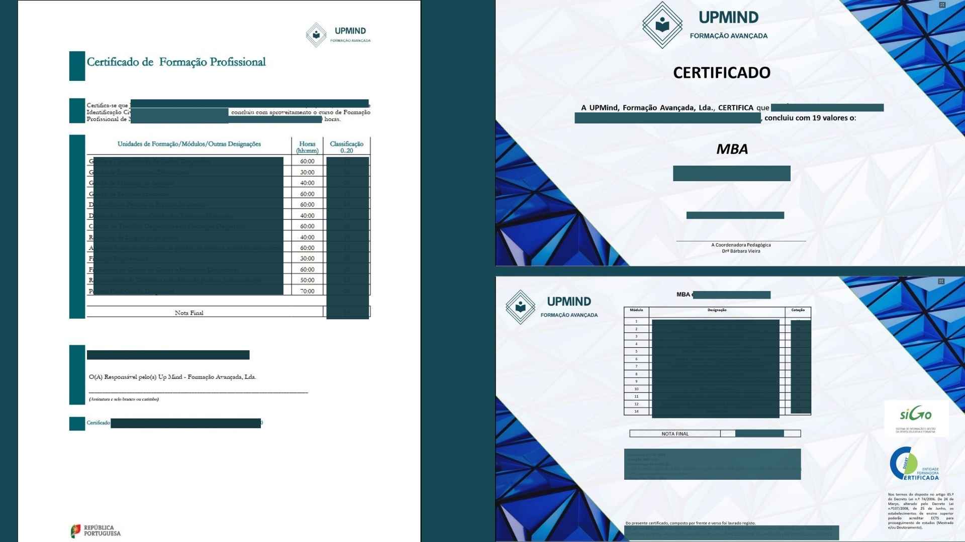 Certificação UPMind